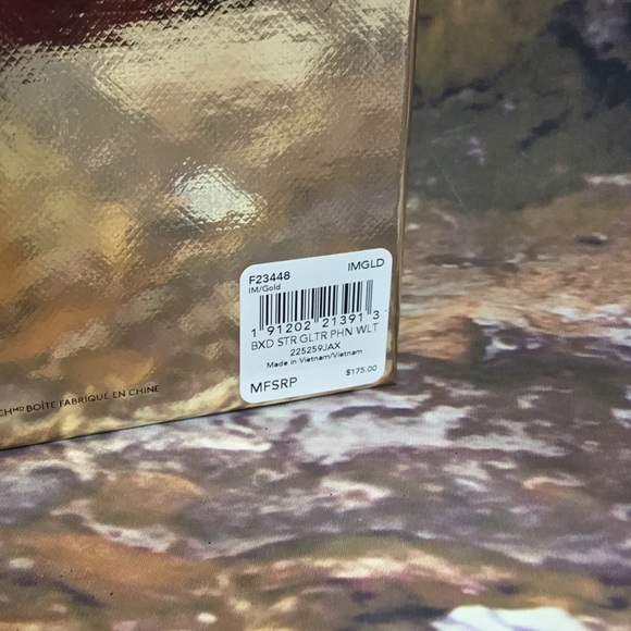 NIB COACH GOLD GLITTER WRISTLET WALLET PHONE - Picture 6 of 6